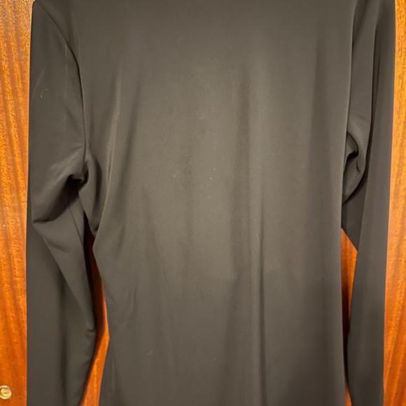 NWT- Talbots long sleeve crossover top- black - Picture 4 of 4